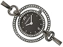 Fontenay - UV358ZDL - Montre Femme - Quartz Analogique - Pierres Synth&eacute;tiques - Bracelet Rigide M&eacute;tal Noir