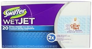 Swiffer Wetjet Pads With The Power Of Mr. Clean Magic Eraser 20 Count
