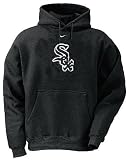 Chicago White Sox MLB Black Embroidered Tackle Twill Hooded Sweatshirt By Nike Team Sports