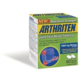 Arthriten Plus, Maximum Strength, Joint Pain Relief Formula, 80 Count