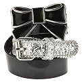 Girl's Circo Shiny Belt Set - Black/Pink
