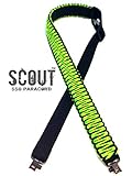 SCOUT(TM) PREMIUM -Survival Gun Sling- 40 ft Super Strong 550lb Military Spec 7-Strand Paracord w/GrovTec* Steel Swivels Included-Quick Shipping-Made in USA