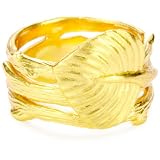 gorjana Raleigh Gold-Plated Leaf Ring