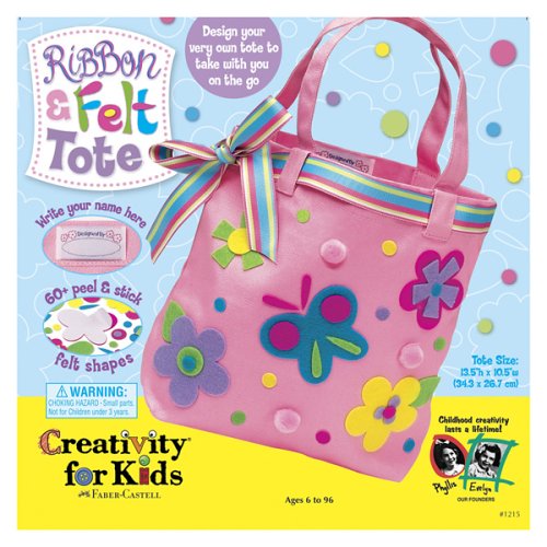 51V7V8GMNRL Creativity for Kids Ribbon & Felt Tote