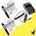Two Halcyon 1500 mAH Lithium Ion Replacement Battery and Charger Kit for Olympus SZ-31 MR 16MP CMOS Digital Camera and Olympus LI-50B