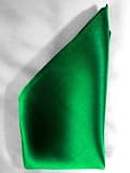 Creamy Satin Silk Pocket Square by Royal Silk - Emerald - 100% Silk