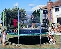 Gold Premier 14ft Trampoline with Safety Enclosure, Ladder, Standard Cover