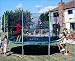 Gold Premier 10ft Trampoline with Safety Enclosure, Ladder, Standard Cover