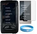 ZuneHD Belt clip Carrying Case + Zune HD Clear Screen Protector for Microsoft ZuneHD+ Wisdom*courage Wristband
