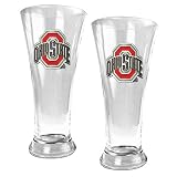 NCAA Ohio State Buckeyes Two Piece 19-Ounce Pilsner Glass Set