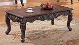 Coffee Table in Dark Brown Finish by Poundex