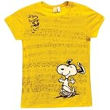 Peanuts - Music Sheet Ladies T-Shirt