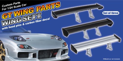 Aoshima #119 GT Wing accessory Set #2 (set of 3 Wings) 1/24 Model Parts