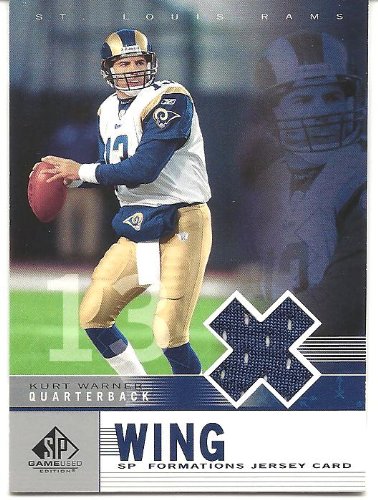 Kurt Warner 2003 SP Game Used Edition Formations Wing Jersey Card #KW St. Louis Rams