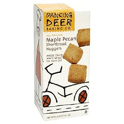 Dancing Deer Baking Co. Shortbread Cookies, Maple Pecan Shortbread Nuggets, 6-Ounce Box, (Pack of 6)
