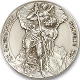 Antique Silver St. Christopher Visor Clip