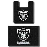 Oakland Raiders Two Piece Bath Rug Set