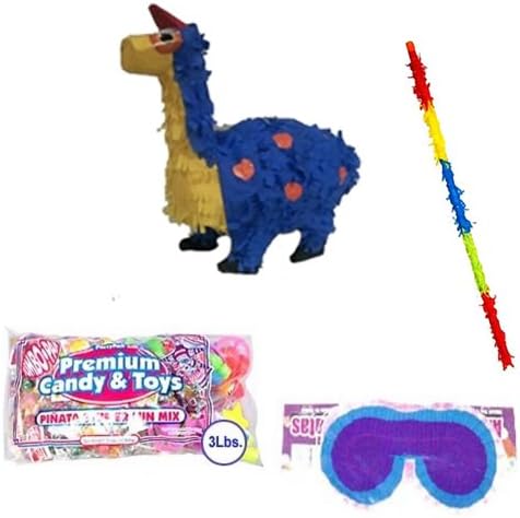 Brontosaurus Dinosaur Pinata Kit Including Pinata, 3lb Filler, Buster Stick and Blindfold