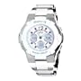 Casio Women's BGA112C-7B Baby-G White and Silver-Tone Rhinestone Accented Watch