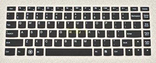 Folox® Waterproof Silicone Keyboard Protector Cover Film for Lenovo IdeaPad S300 S310 S400 S400T S405 S410 S415 S415T U300S U310 U330P U330T U400 U410 U430 U430T V4400 V4400U Yoga 13 Yoga2 Pro Z400 B4400A B4400S B4450S M30 M4400 M4400A M4400S M490S,S410A,S435,S436,YOGA 3 14,U31-70 (Black)