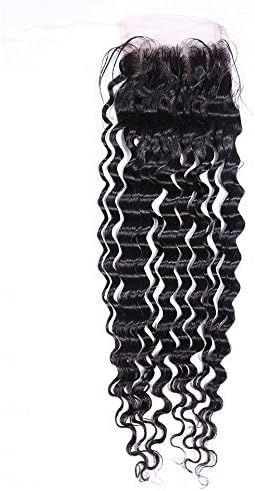 YCDZRTF Malaysia hair lace block freedom separately spin deep human hair weaving closure , 8inch