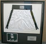 Muhammed Ali Autographed Boxing Trunks Framed with Certificate