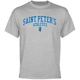 NCAA Saint Peter's Peacocks Athletics T-Shirt - Ash