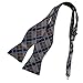DBA7C01-03 Certificate Family Checkered Self-tied Microfiber Bowtie By Dan Smith