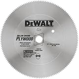 DEWALT DW3372 10-Inch 80 Tooth Hollow Ground Planer Steel Saw Blade with 5/8-Inch and Diamond Knockout Arbor
