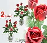 24 Pieces 26" Rose Bud Artificial Silk Flower Sprays