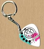 Blink 182 (White) Premium Guitar Pick Keyring