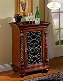 Wine Cabinet with Cherry Finish