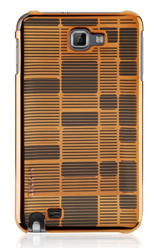 Belkin Shield Micra Bricks Schutzh&uuml;lle f&uuml;r Samsung Galaxy Note schwarz/chrome-kupfer