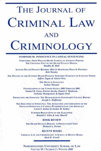 Childrens Toyshop  Magazines : Journal of Criminal Law and Criminology
