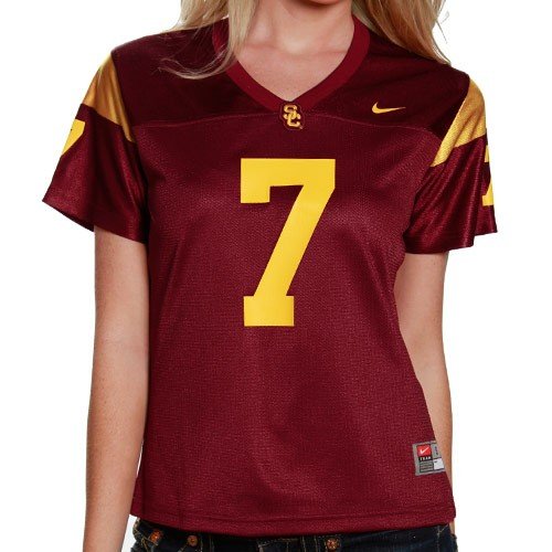 Nike USC Trojans Women's #7 Replica Football Jersey - Cardinal (Large)