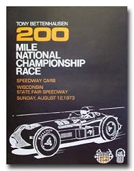 1973 Wisconsin State Fair Speedway Poster Print
