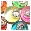 Super Duper Glitter Ball - Size large 65 mm - Der leuchtende Flummi - Leuchtet magisch nachdem er aufgetitscht ist - mit integrierten LEDs