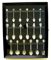 Black Collector Spoon Cabinet Holds 36 Spoons
