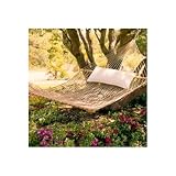 Outdoor Living : Cotton Rope Hammock -Sand Dollar Tridition