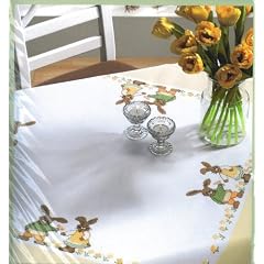 Osterdecke "H�schen auf der Wiese"