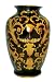 Black and gold porcelain vase - 12"H