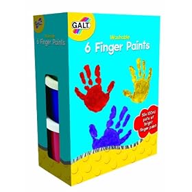 Galt Toys 6 Finger Paints Washable