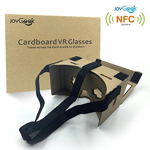 Google Cardboard,JoyGeek VR Headset 3D Glasses Virtual Reality Glasses for 3.5-6