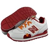 NEW BALANCE Kids Girls Boys Sesame Street Elmo Leather Running Shoes Sneakers White/Red