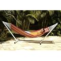 Jobek 50515 Latina Set Metallgestell Advant 120 weiss mit Stabh�ngematte Latina regenbogen