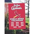St. Louis Cardinals MLB Applique Banner Flag (44"x28") (Champions)