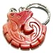 Good Luck And Protection Talisman Dragon Red Jade Keychain