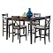 Counter-Height Table with 4 Pub Chairs  Espresso