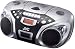 JVC RCEX20S Portable AM/FM CD Cassette Player (Silver)