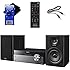 Sony All In One Stylish Micro Music Stereo System with Wireless Streaming NFC (Near Field Communications), Bluetooth, USB, CD player & AM/FM tuner + Remote + Aux Cable + HeroFiber&reg; Cleaning Cloth